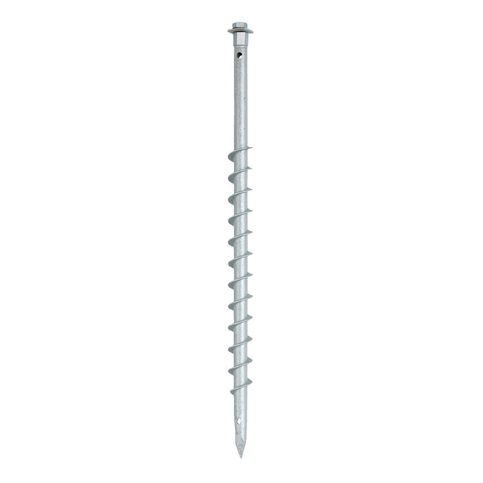 HORTUS jordskrue galvaniseret stål Ø25 x 750 mm